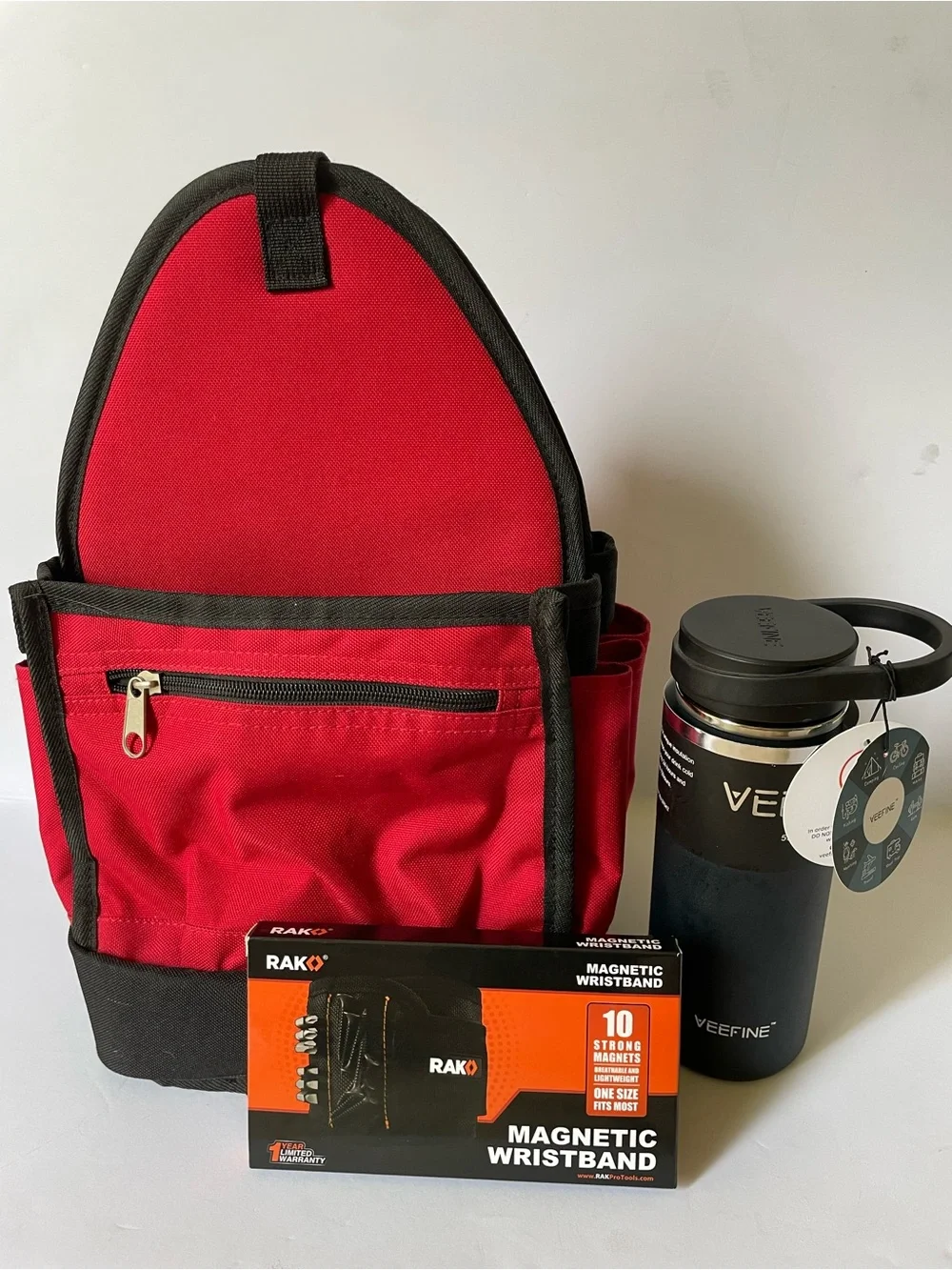 Gift Set for Him – Tool Bag, Coffee Mug & Magnetic Wristband Tool New
